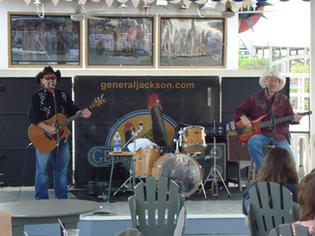 Band on Open deck entertaining