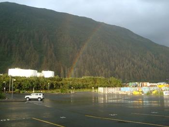 Rain then Rainbow while Dancing.