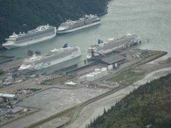 Skagway - 2 NCL ships in Foreground