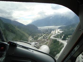 Wings of Alaska Coming in for Landing