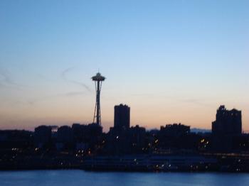 Sunrise with Space Needle 5:30 AM