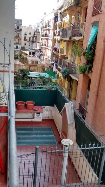 Barcelona - The first nights - View off our terrace