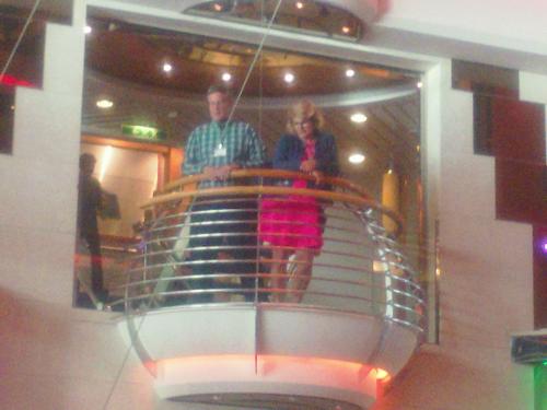 Checking out the decks below