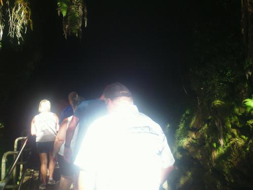Heading down into the tube