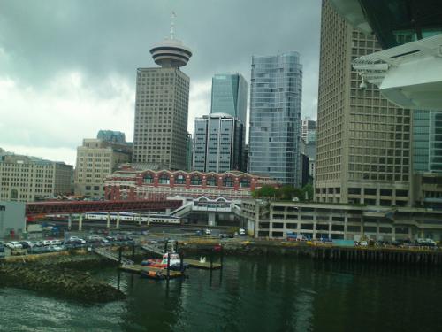 Vancouver Skyline from ship balcony